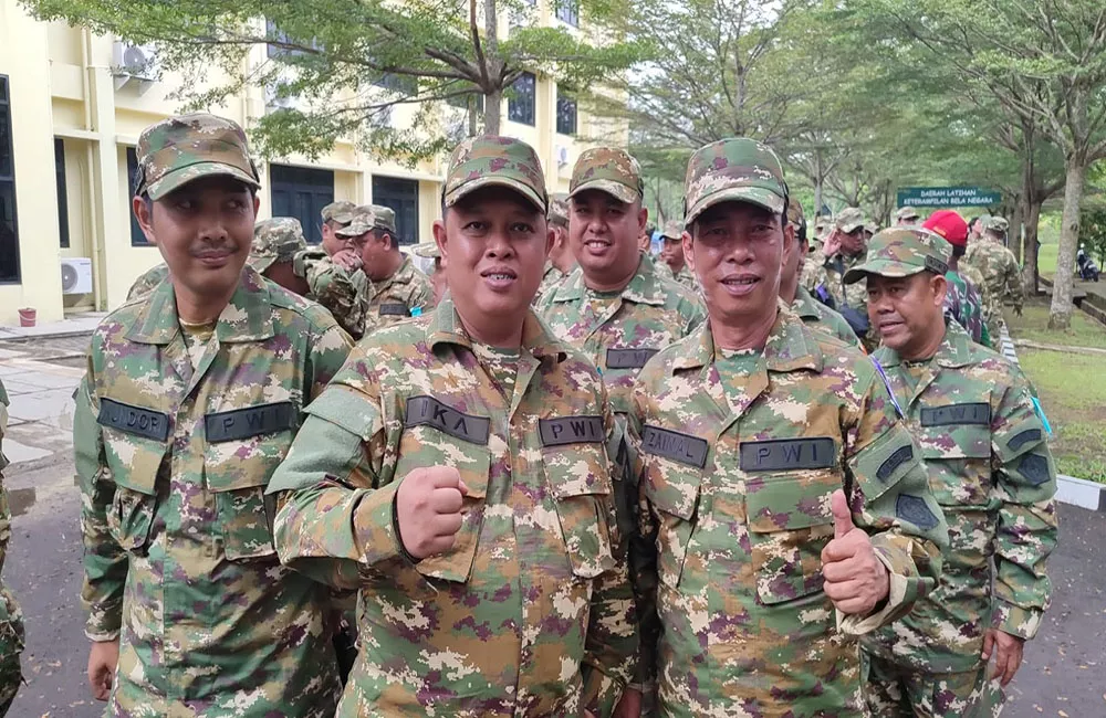 Ketua dan Sekretaris PWI Kalteng Ikuti Retret di Pusat Kompetensi Bela Negara Bogor