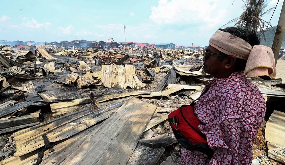 Kebakaran Hebat di Utara Kalimantan, Seribu Rumah Ludes Diamuk si Jago Merah