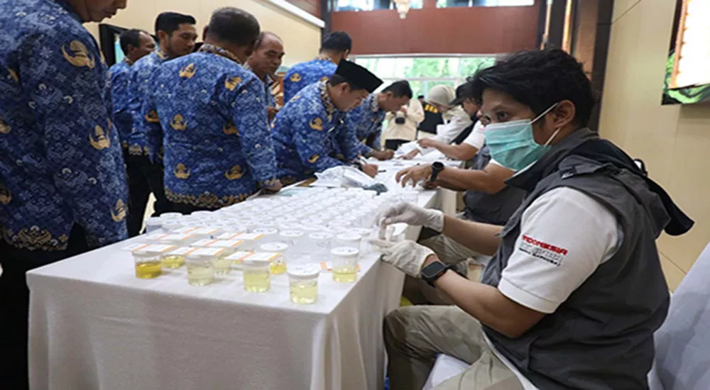Dadakan, 520 ASN Lingkungan Pemprov Kalteng Dites Urine