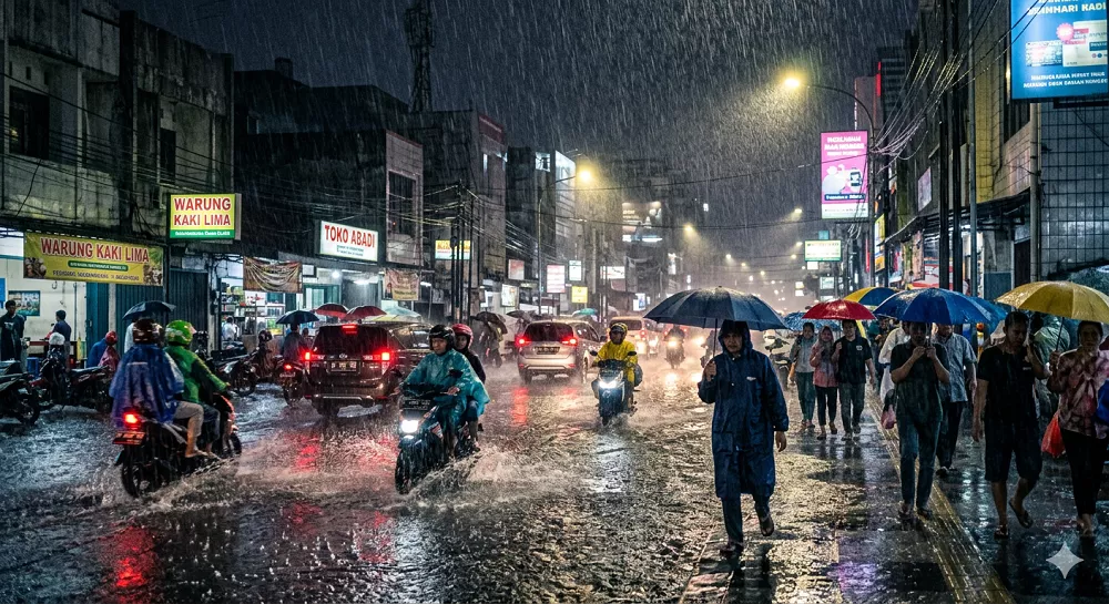 Waspada! Hari Ini Muncul Potensi Hujan Lebat, Salah Satunya di Wilayah Kalimantan Ini