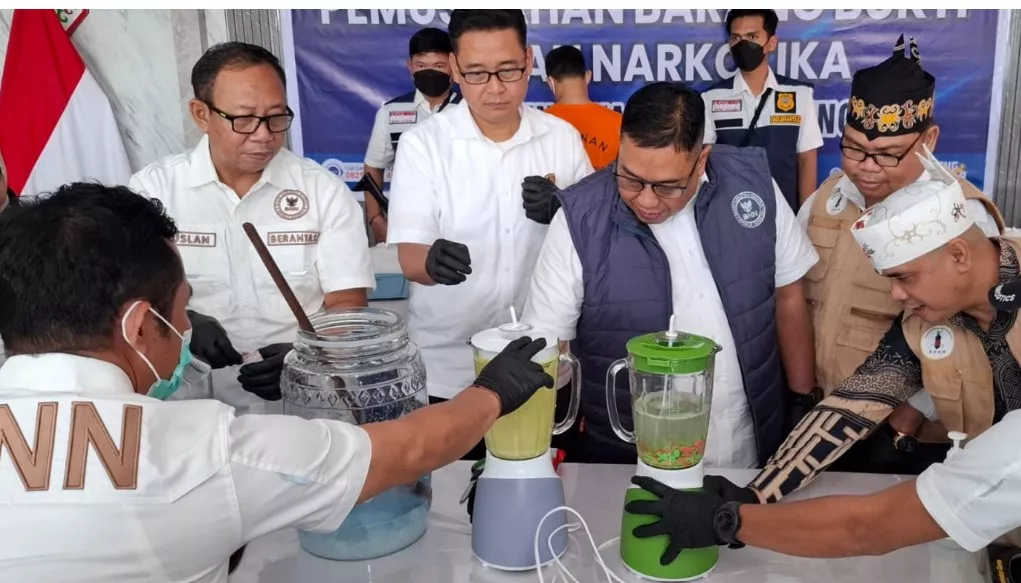 Barang Bukti Kasus Narkotika Kotim Dimusnahkan, BNN Kalteng Tegaskan Komitmen Berantas Narkoba