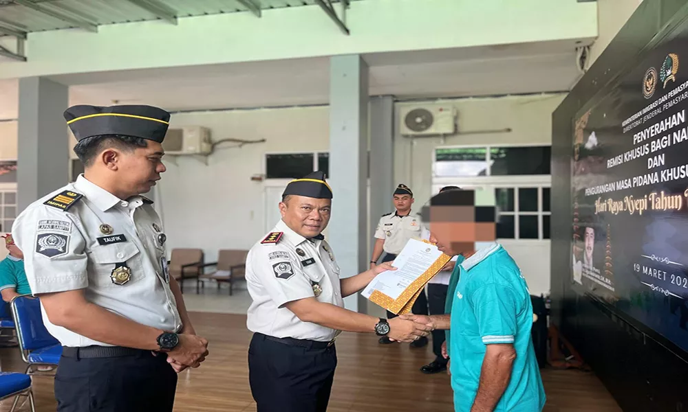 Puluhan Warga Binaan Lapas Sampit Terima Remisi Khusus Nyepi