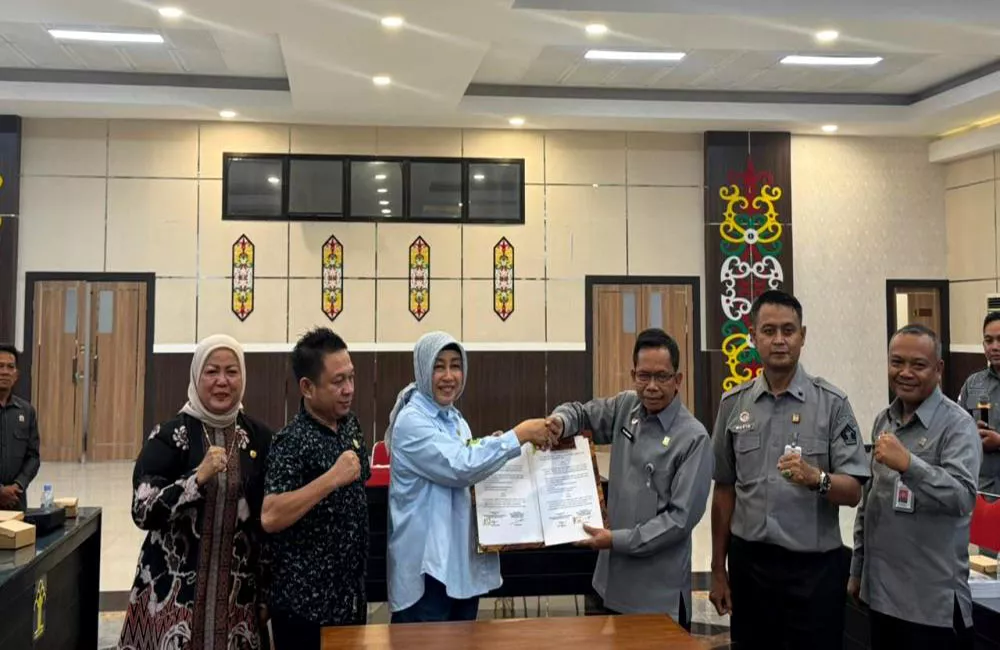 Terkait Penyusunan Raperda Inisitaif, DPRD Barito Utara Teken MoU dengan Kemenkumham Kalteng