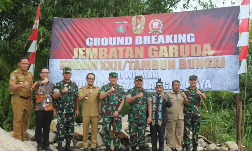Jembatan Perintis Garuda Dibangun di Bukit Batu, Perkuat Akses Transportasi Warga