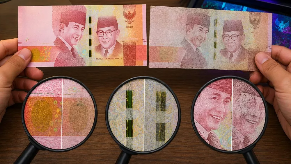 Jangan Tertipu Uang Palsu, Polres Kotim Ingatkan Warga Kenali Ciri Uang Asli