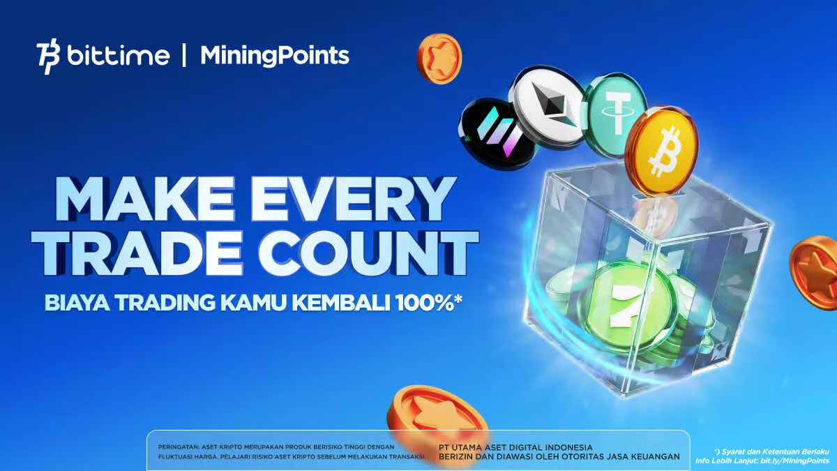 Bittime Luncurkan Program Mining Points bagi Seluruh Investor, dengan Total Prize Pool hingga 100.000 USDT