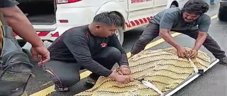 Kecelakaan di Km 18 Tjilik Riwut, Anak Luka-luka Ibu Tewas Usai Terlindas Mobil Kijang Inova