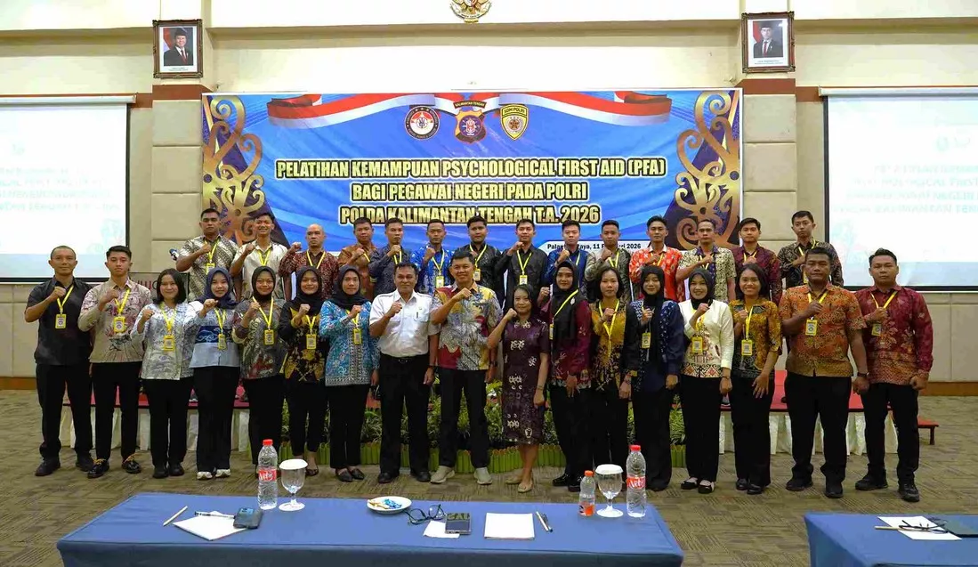Pelatihan PFA Polri Kalteng Tekankan Sinergi Lintas Sektor