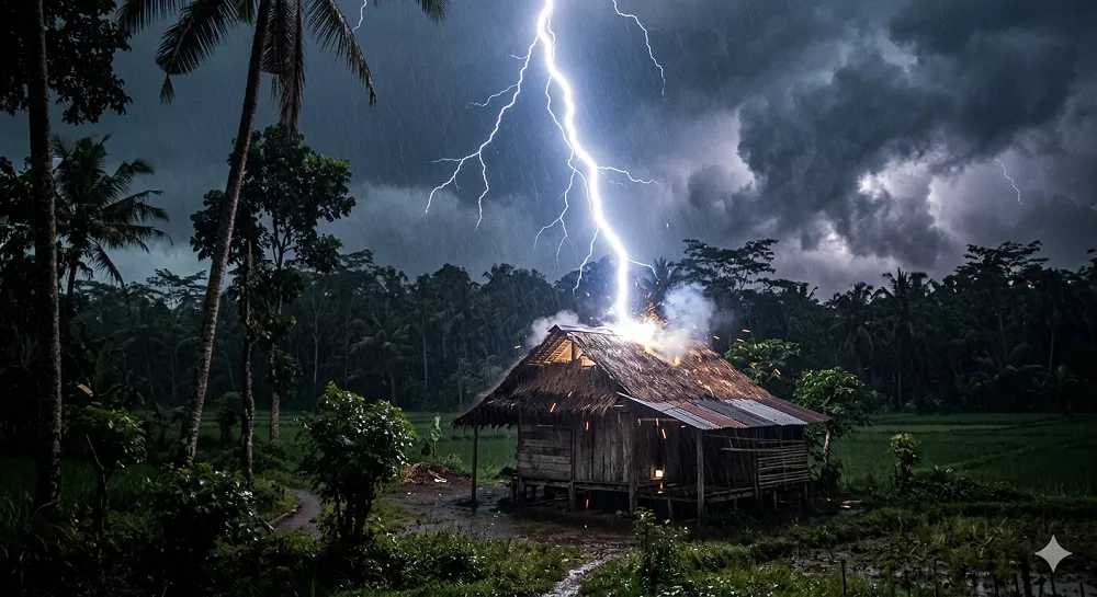 Peringatan Dini! Hingga Pukul 13.00 WIB, Enam Wilayah Kalteng Ini Potensi Hujan Petir Angin Kencang