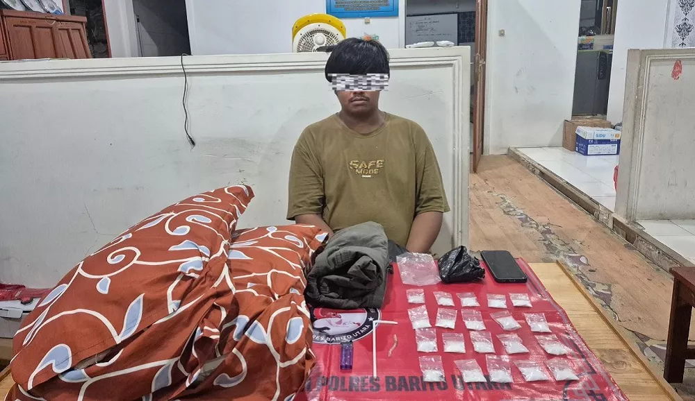 Lagi Santai di Penginapan, AM Dicokok Polisi Barito Utara, Ternyata Ada Sabu Satu Ons