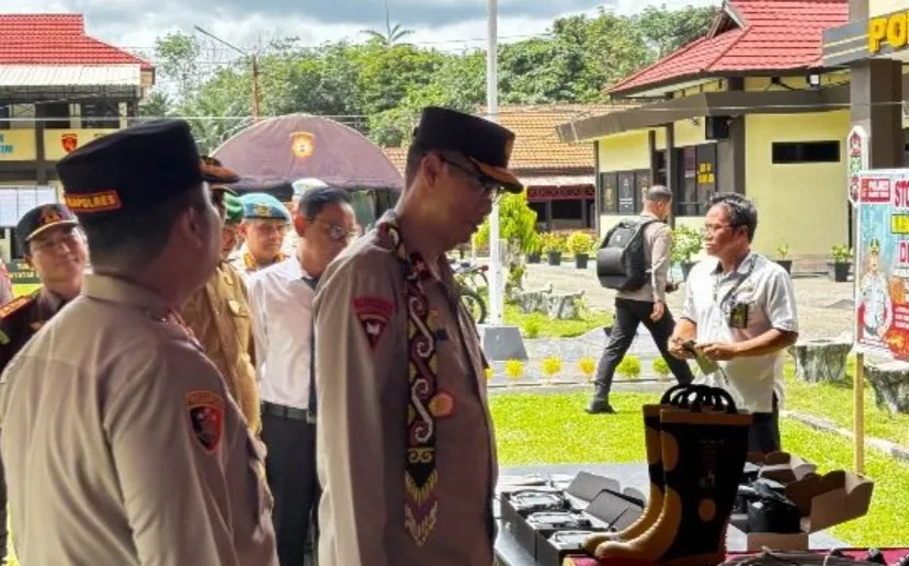 Wakapolda Kalteng Lakukan Kunker ke Bartim, Cek Kesiapan Sarpras Bencana dan Dalmas 