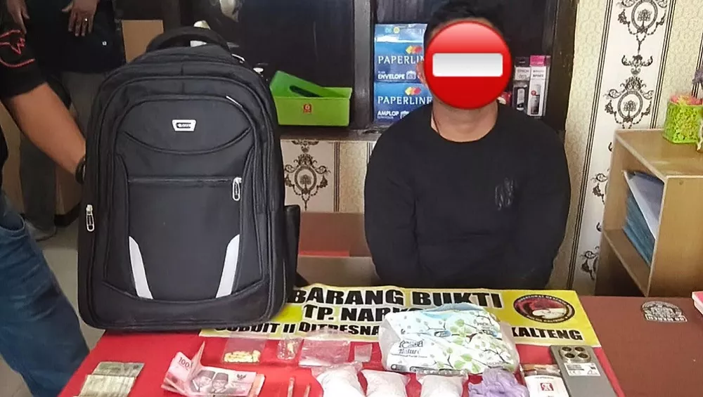 Pria Ponti Terobos Razia Polda Kalteng, Ternyata Bawa 1 Kg Sabu-sabu Lewat Sukamara