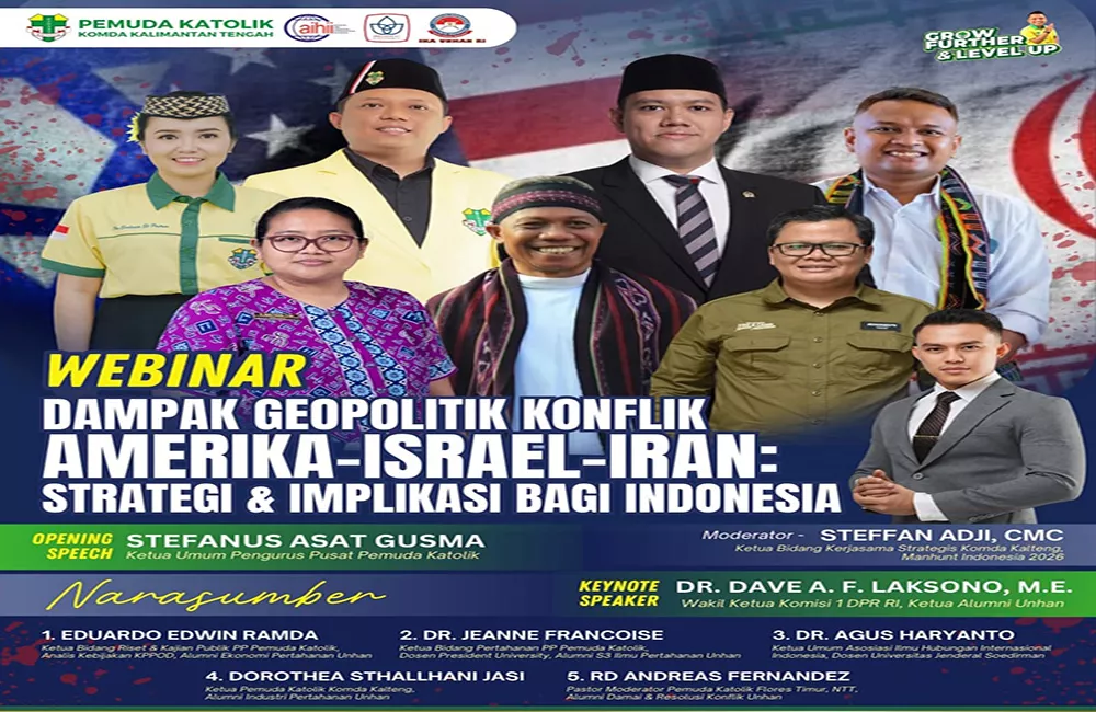 Pemuda Katolik Kalteng Serukan Penguatan Perspektif Geopolitik dan Perdamaian di Tengah Dinamika Konflik Global