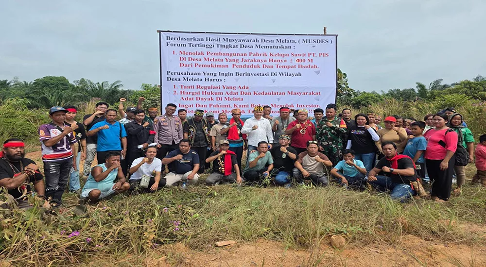Dekat dengan Rumah Ibadah, Warga Desa Melata Tolak Rencana Pembangunan Pabrik Sawit