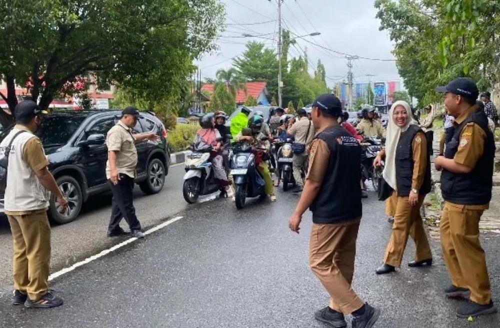 Razia Gabungan Jaring 42 Kendaraan Tunggak Pajak di Palangka Raya