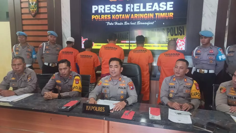 Gerombolan Curanmor Dibekuk, Lima Pelaku Masuk Tahanan Polres Kotawaringin Timur