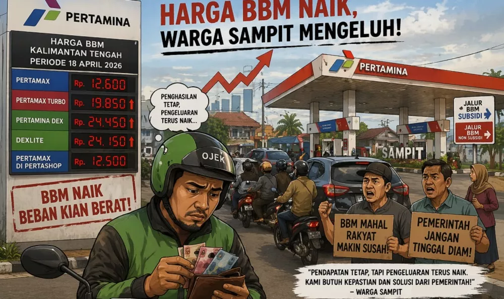 Warga Sampit Teriak Harga BBM Naik, Gaji Tetap Harga Keburuhan Pokok Melambung