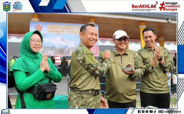 Jalan Santai hingga Aerobik Warnai HUT TNI ke-81 di Sungai Penuh
