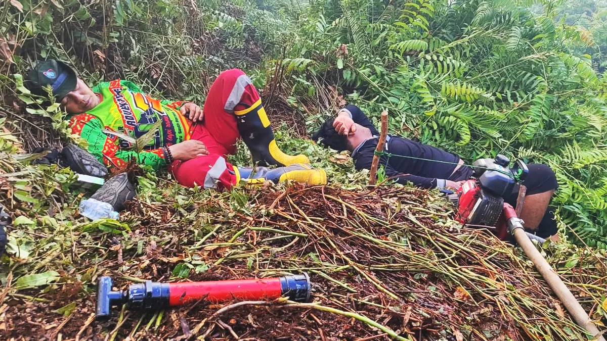 Tinggalkan Keluarga, 8 Jam Menjinakkan Api Gambut di Tumbang Nusa Pulang Pisau