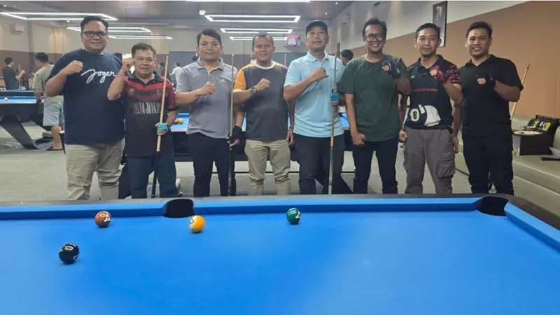 Programkan Latihan Bersama dan Uji Tanding, Cabor Biliar Kalteng Target Medali Porwanas 2027 di Lampung