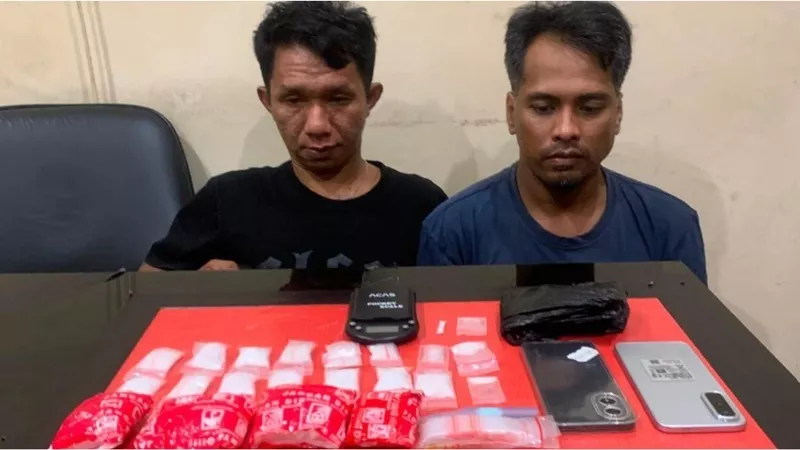 Dua Pria Diringkus, 395 Gram Sabu di Kereng Bangkirai Berhasil Diamankan