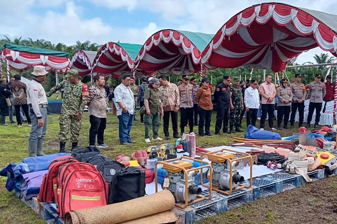 Kapuas Mitigasi Karhutla, Bupati Apresiasi Apel Siaga PT GAL dan UAI