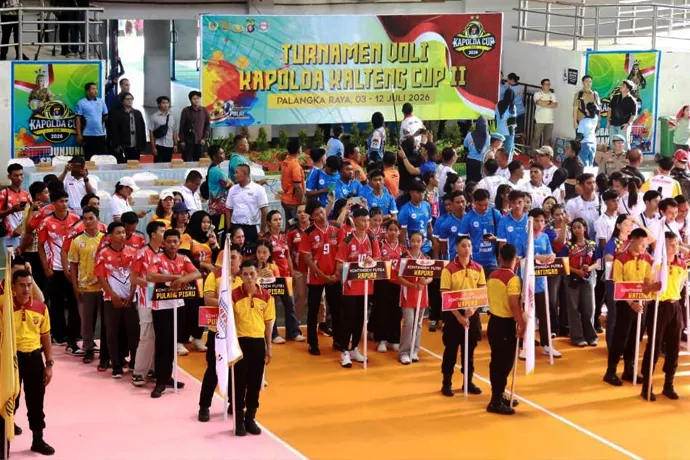 Gubernur Agustiar Sabran Buka Kapolda Cup II 2026, Target Lahirkan Atlet Voli Kalteng Berprestasi