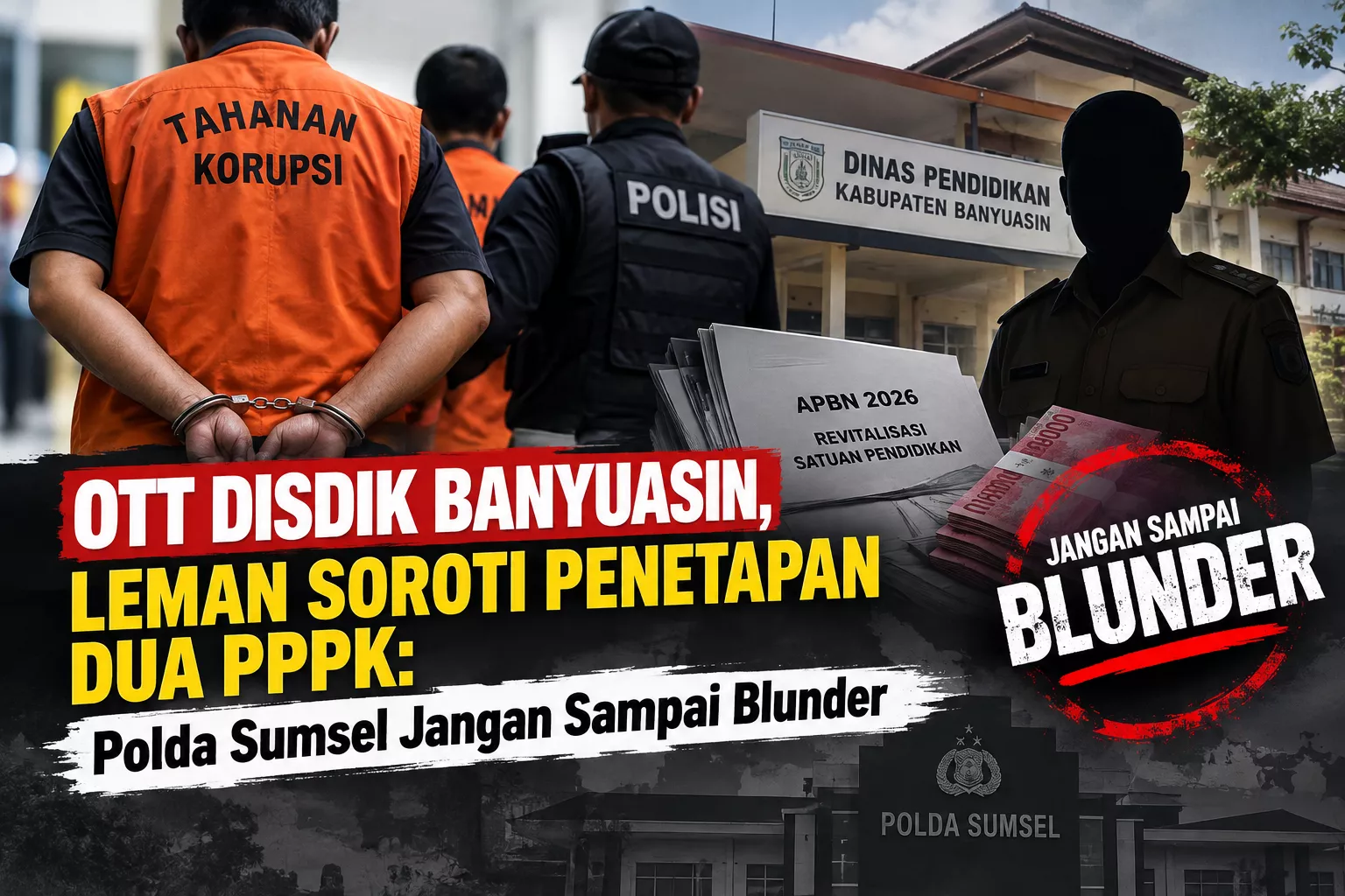 OTT Disdik Banyuasin, LEMAN Soroti Penetapan Dua PPPK: Polda Sumsel Jangan Sampai Blunder