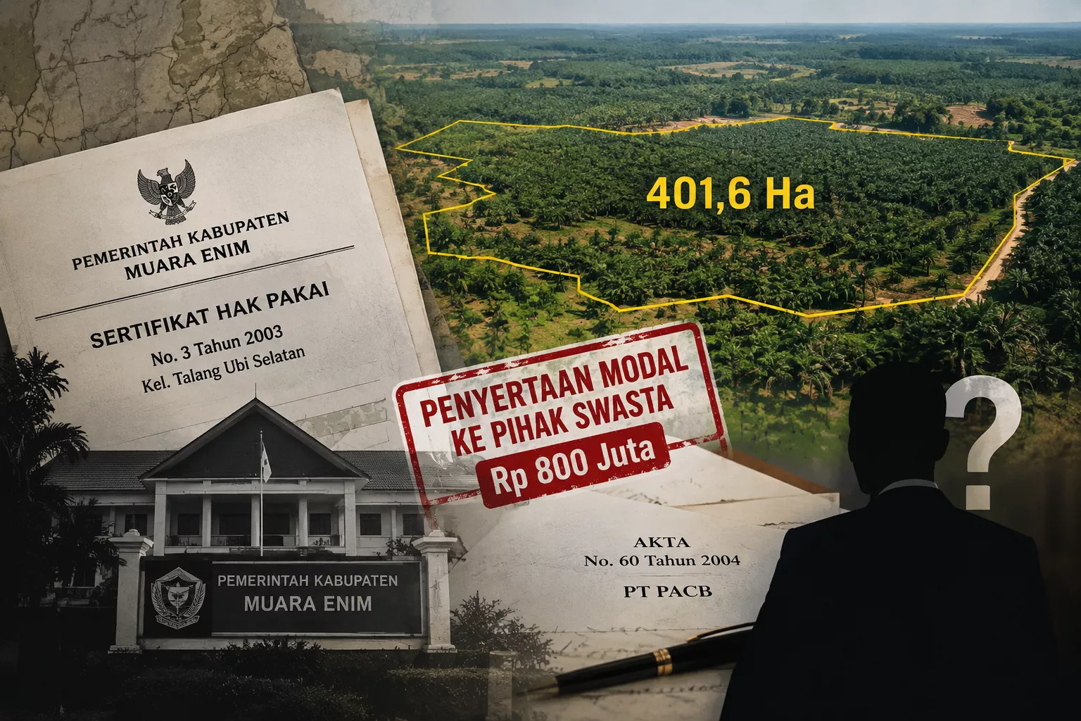 401,6 Hektare Tanah Pemkab Muara Enim Dipersoalkan, K-MAKI Desak Aset Ditelusuri