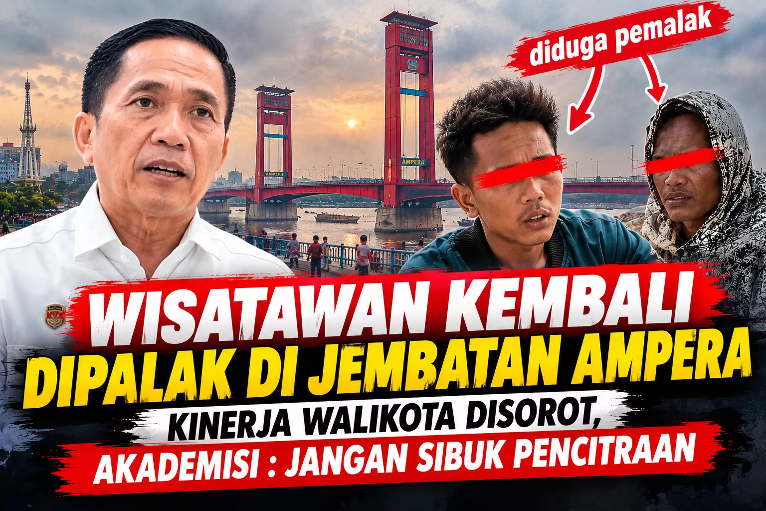 Wisatawan Kembali Dipalak di Ampera, Akademisi Sentil Walikota Palembang
