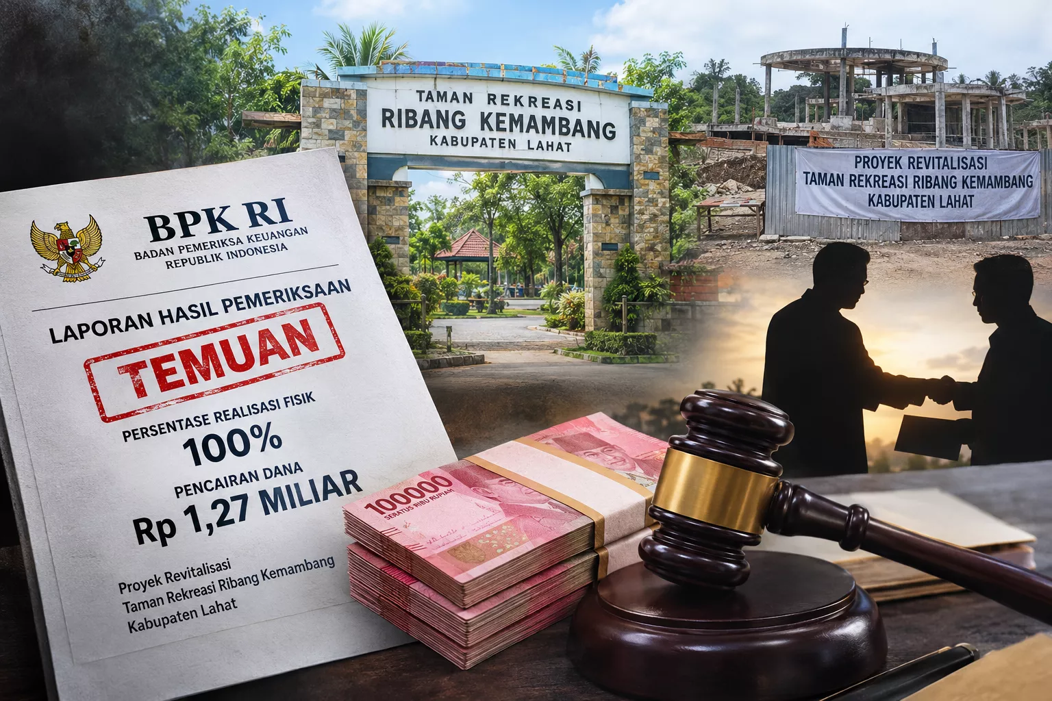 Potensi Pidana Tetap Melekat, PSKP Desak APH Usut Temuan Proyek Taman Ribang Kemambang Lahat