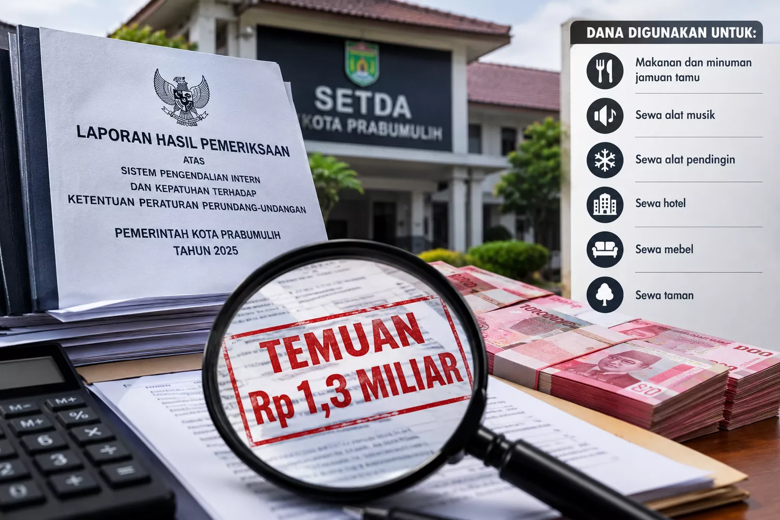 Sudah Pernah Jadi Temuan, Setda Prabumulih Kembali Biayai Kegiatan Instansi Lain Rp1,3 Miliar