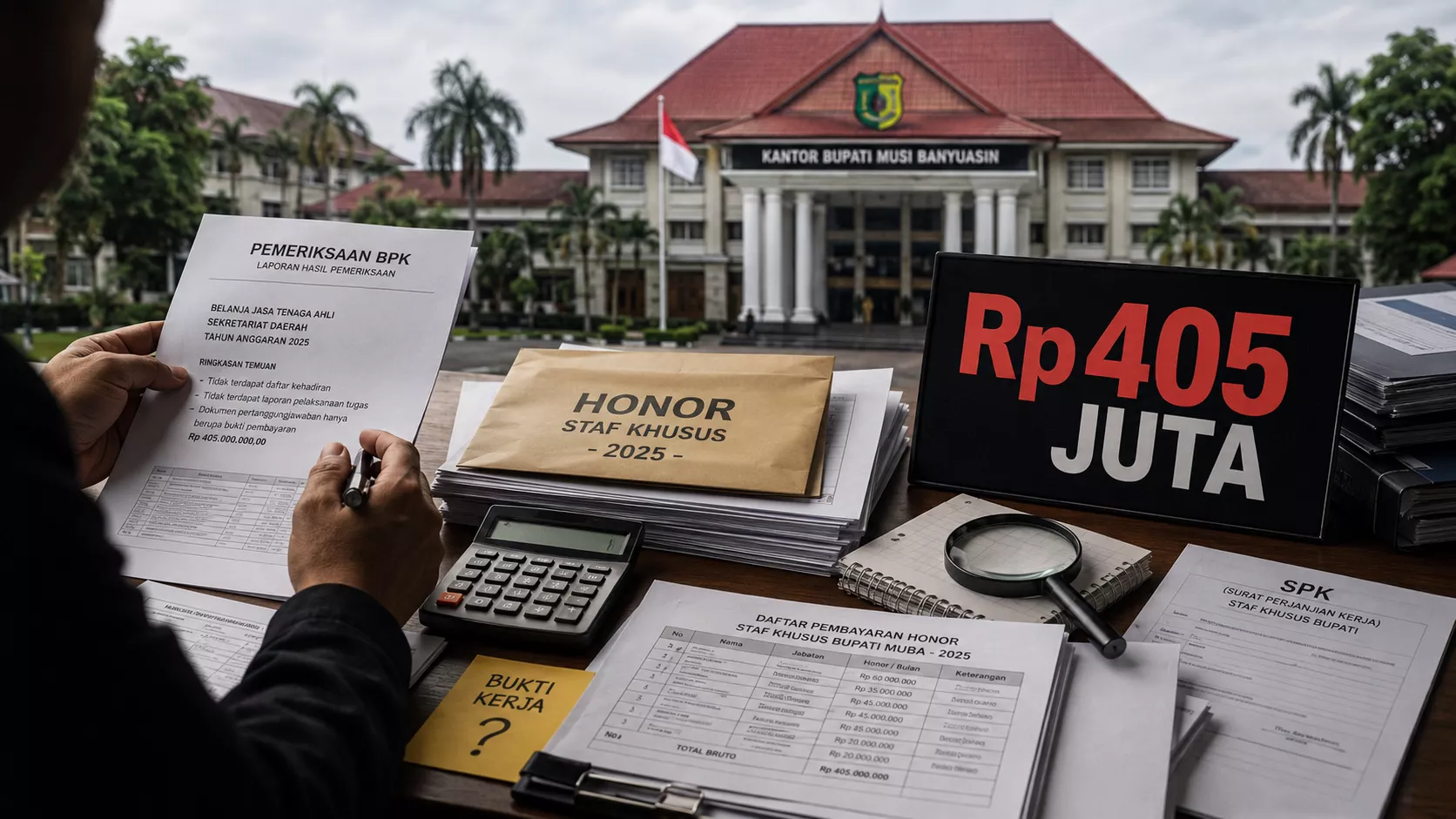 Honor 9 Staf Khusus Bupati Muba Rp405 Juta Dipersoalkan