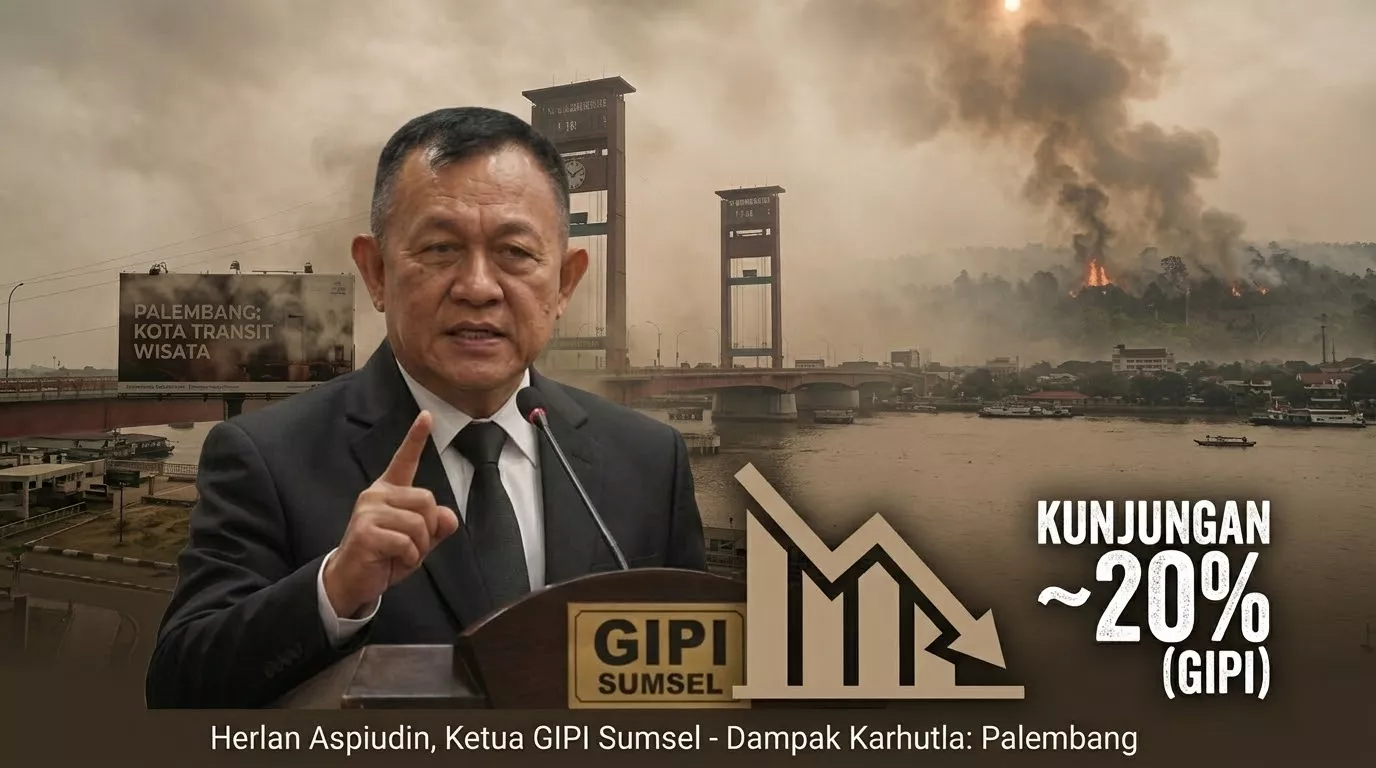 Asap Karhutla Ancam Ambisi Palembang Jadi Kota Transit Wisata, GIPI Sebut Kunjungan Turun 20 Persen