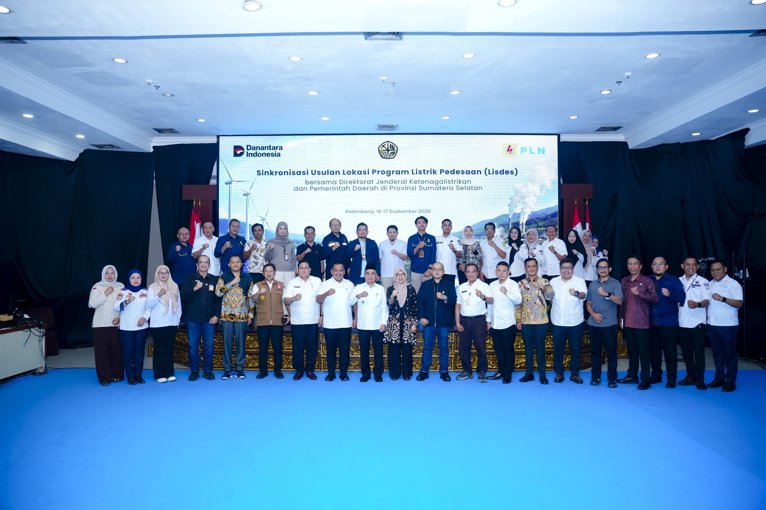 PLN bersama Kementerian ESDM dan pemerintah daerah mengikuti sinkronisasi usulan Program Listrik Perdesaan (Lisdes) 2026–2029 di Kantor PLN UID S2JB, Palembang, Rabu (16/9/2026).