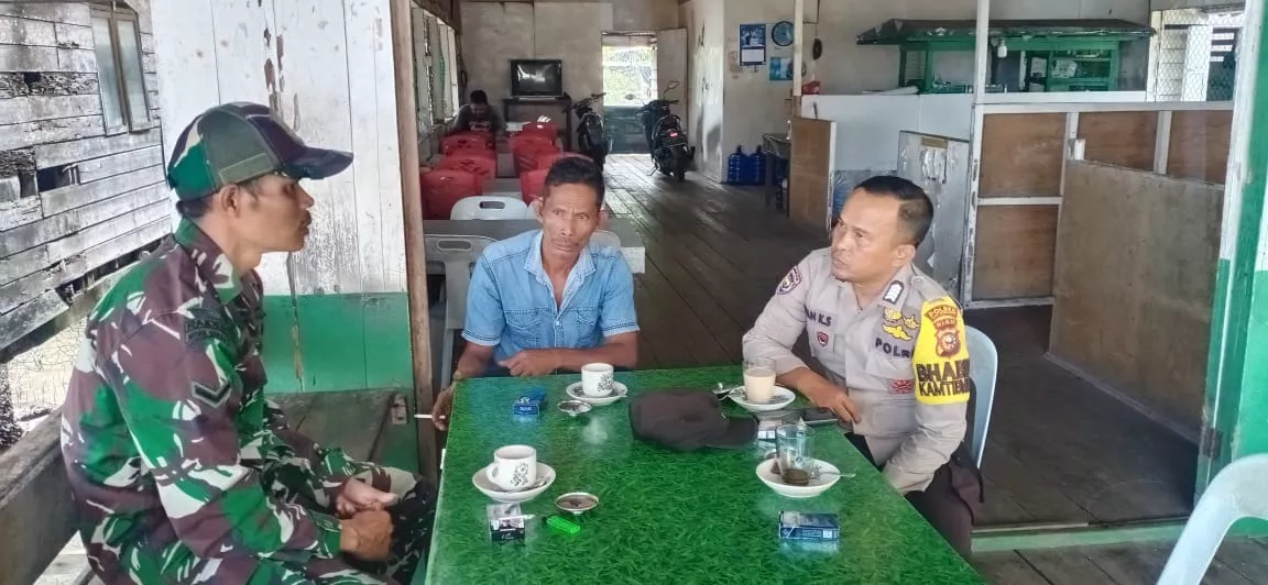 Tanamkan Nilai-nilai Pancasila, Babinsa Koramil 06/Merbau Laksanakan Komsos 