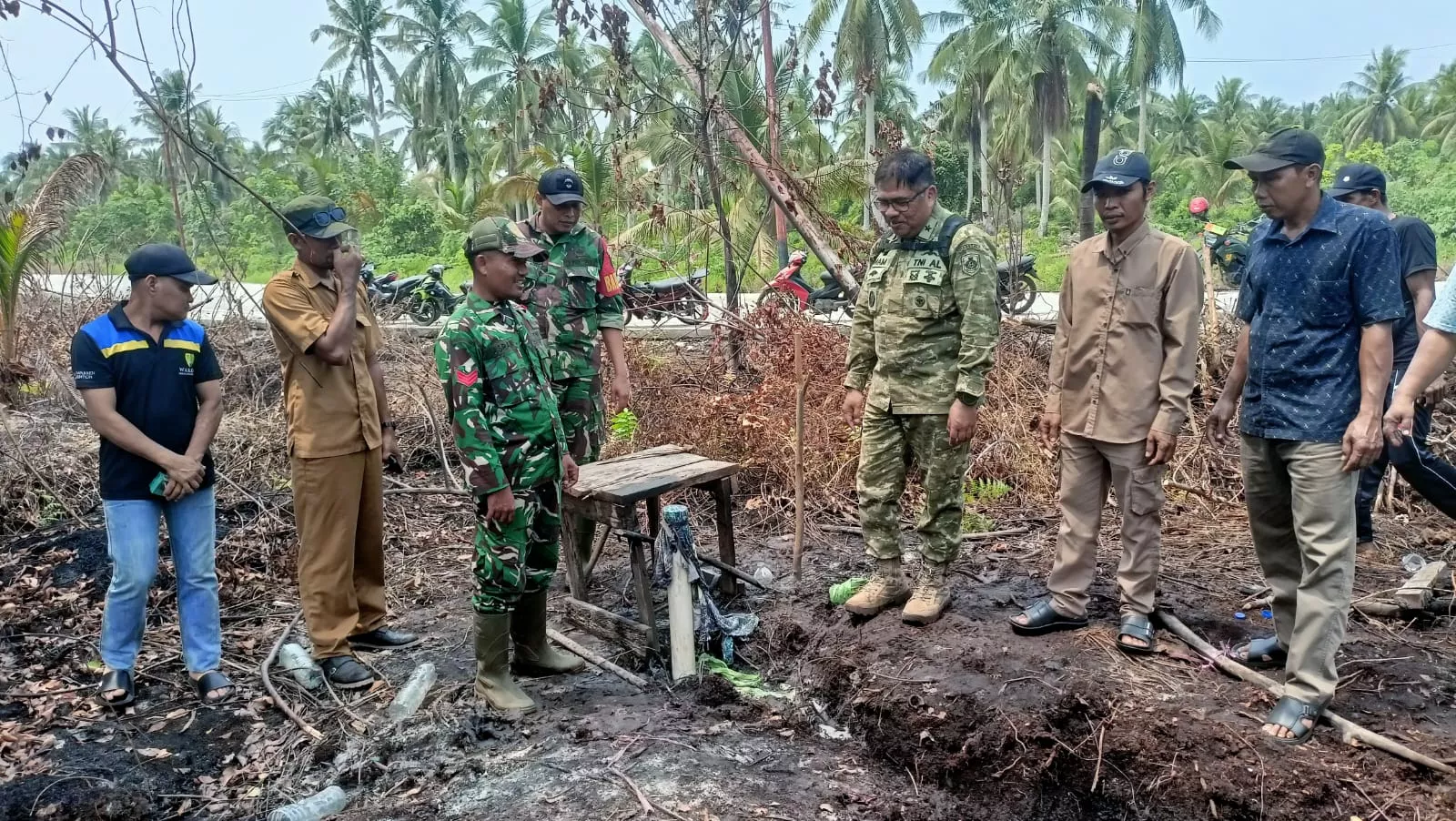 Tim Mabes TNI Tinjau Embung dan Wilayah Karhutla di Meranti