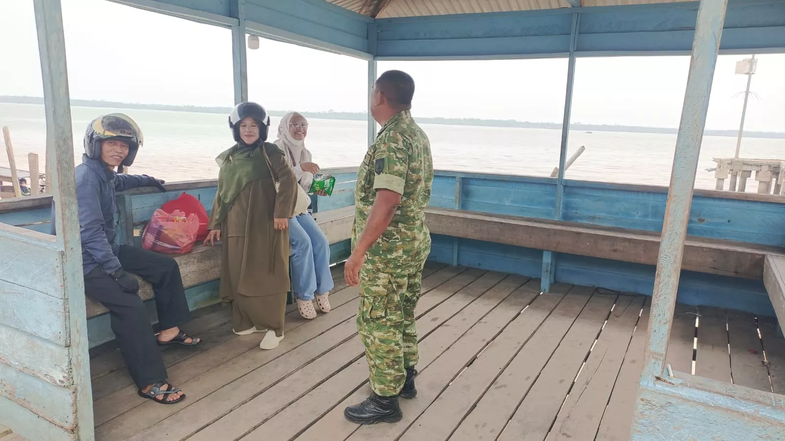 Respon Positif Warga Teluk Belitung Sambut Imbauan Persatuan dan Gotong Royong dari Peltu Suyatno