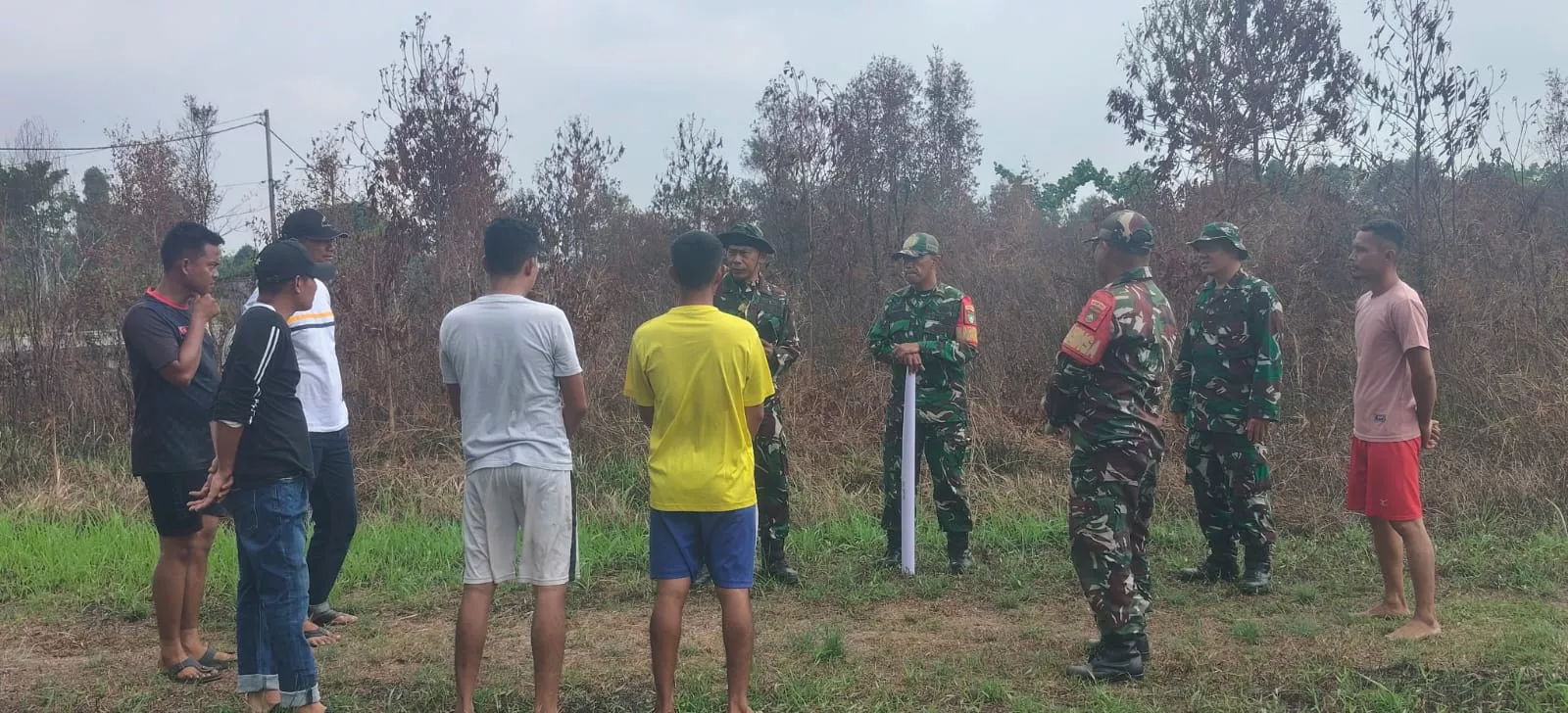 Waspada Musim Kemarau, Tim Mabes TNI Ingatkan Warga Banglas Kenali Segitiga Api