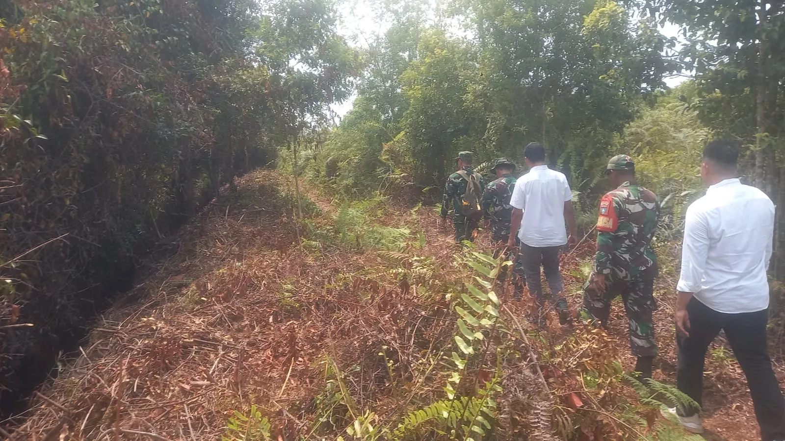 Tim Mabes TNI Cek Embung dan Kanal Karhutla di Meranti