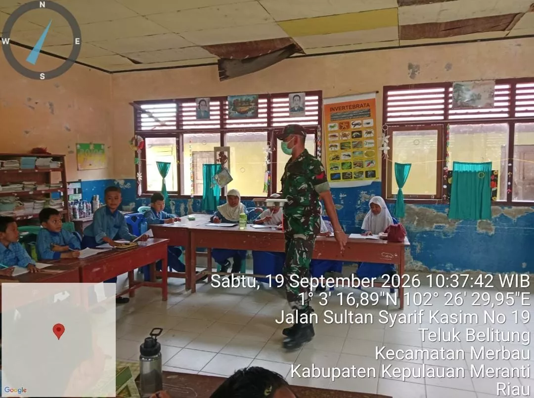Bersama Babinsa, Makan Sehat Bergizi SPPG Merbau Salurkan 3.023 Porsi ke Sekolah dan Madrasah