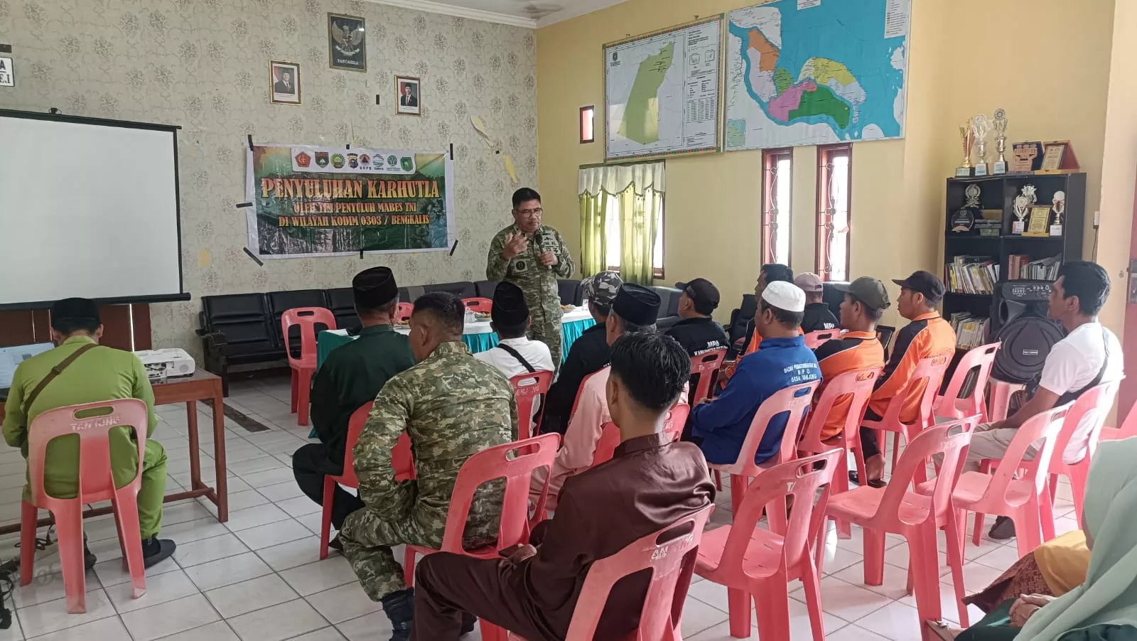 Mabes TNI Edukasi Warga Desa Tanjung Cegah Karhutla Lahan Gambut
