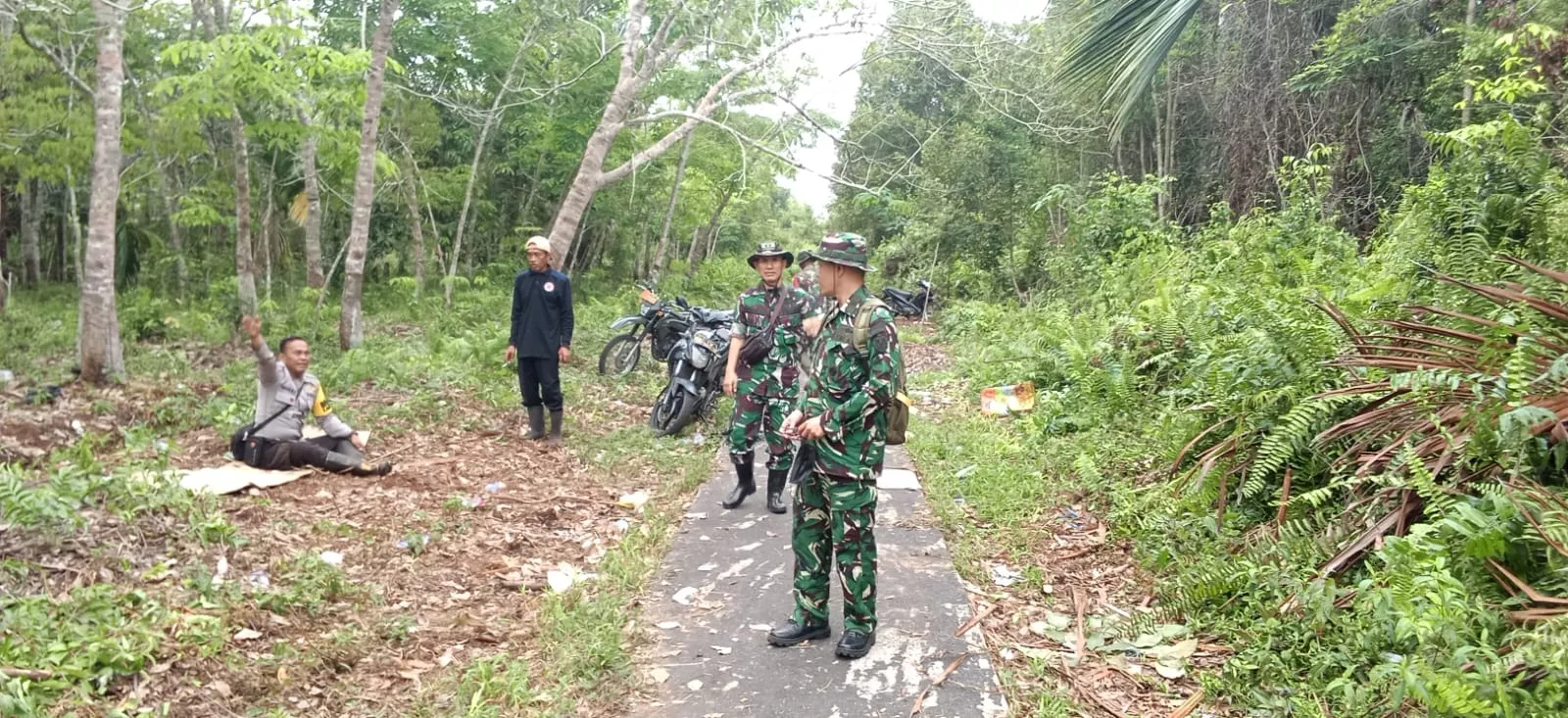 Tim Mabes TNI Tinjau Lahan Rawan Karhutla di Kepulauan Meranti