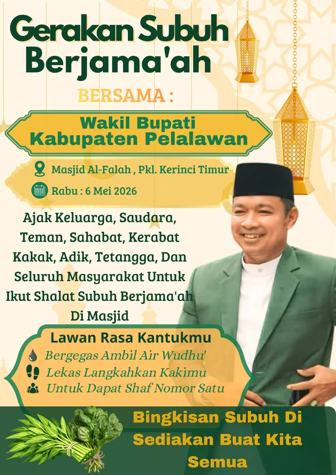 H. Husni Tamrin : Ajak Masyarakat Ramaikan Gerakan Subuh Berjamaah