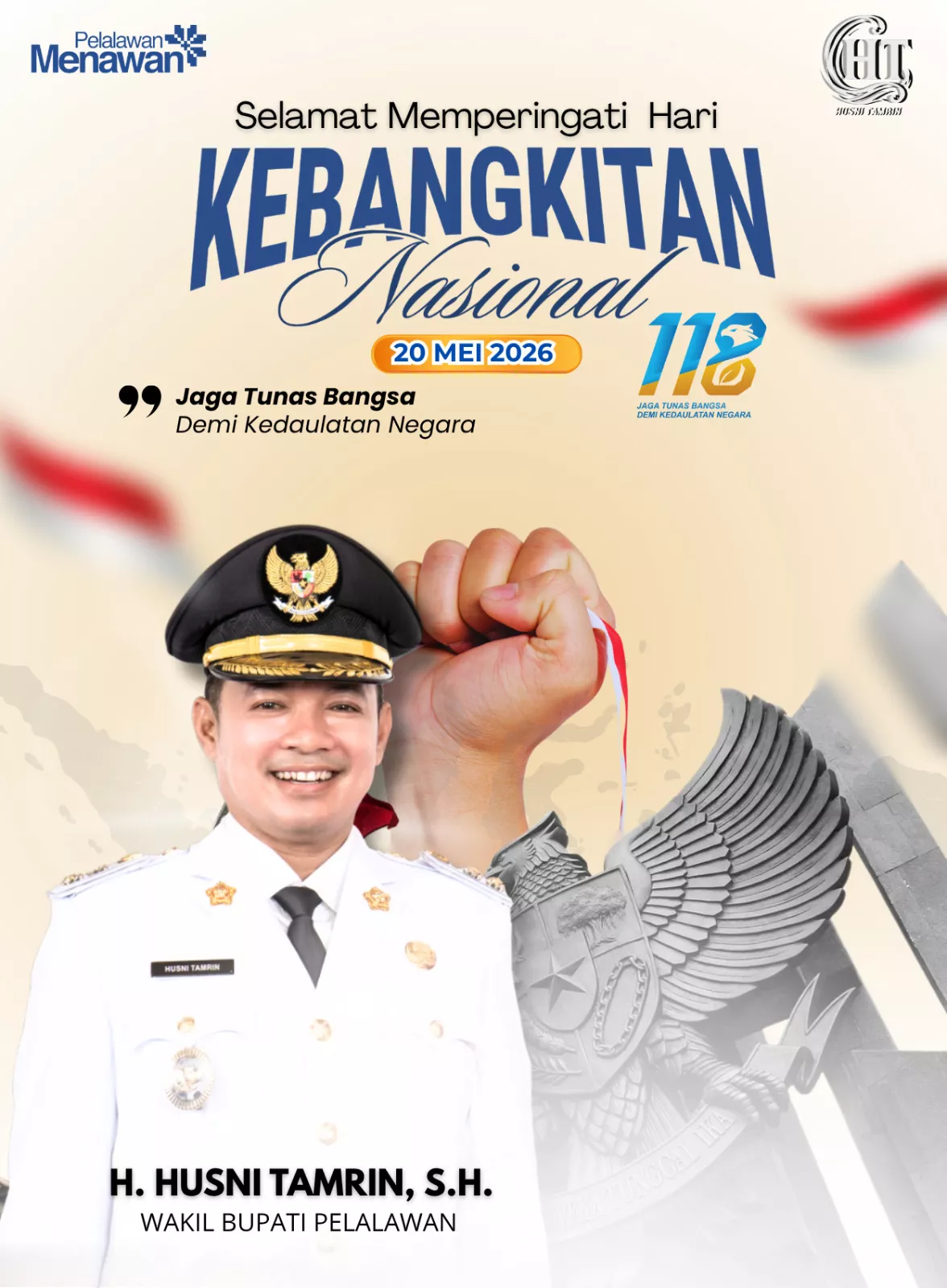 Hari Kebangkitan Nasional 2026, Wabup Husni Tamrin: Jaga Tunas Bangsa Demi Masa Depan Negara