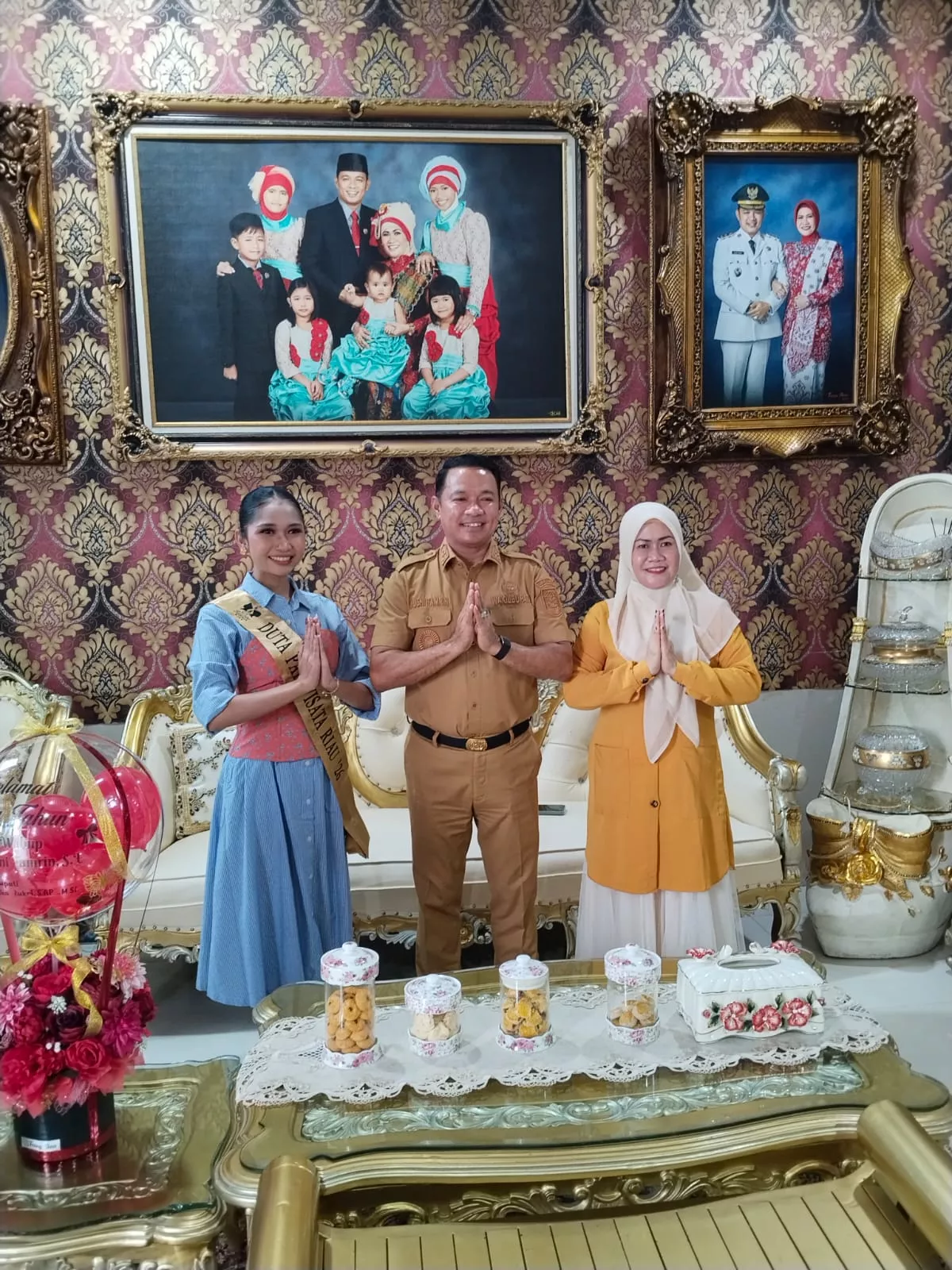 Wabup Pelalawan Husni Tamrin All Out Dukung Wahyu Trinanda Puteri di Grand Final Duta Pariwisata Riau 2026