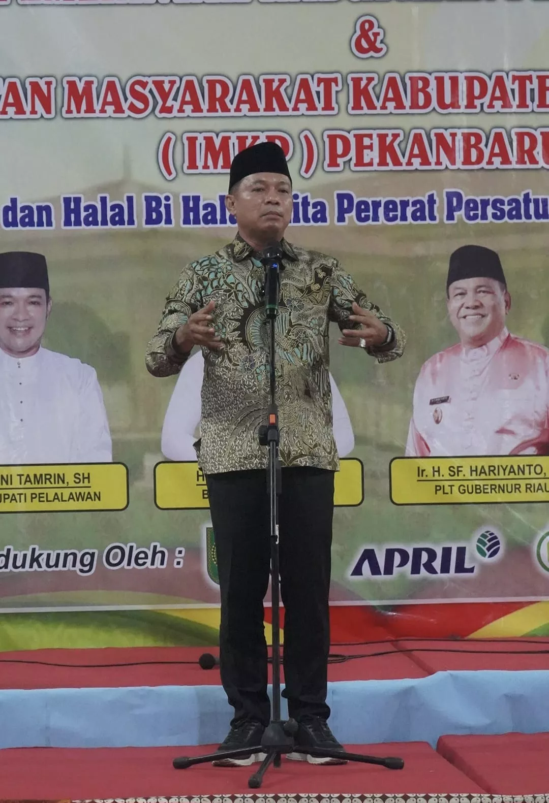 Hadiri Halal Bihalal IMKP Pekanbaru, Wabup Husni Tamrin ajak Pererat Silaturahmi Masyarakat Pelalawan