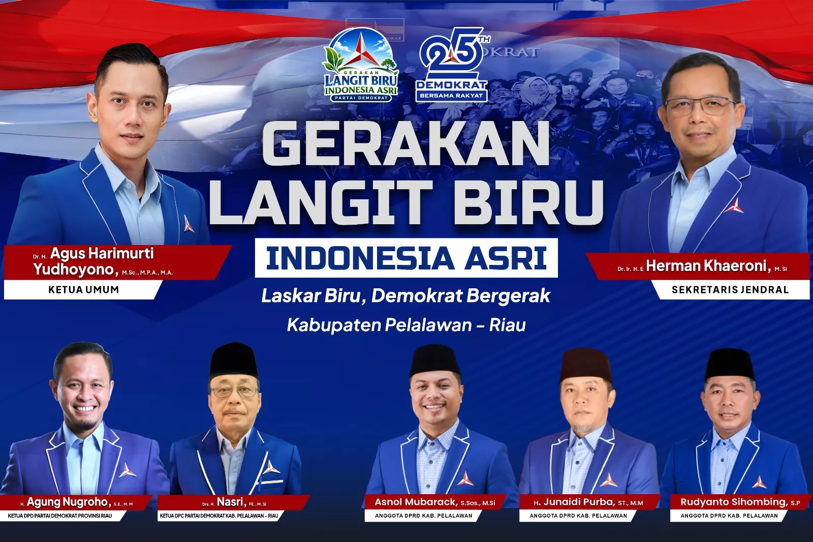 Bang GOPE Jumat Penuh Berkah, Gerakan Langit Biru Indonesia Asri Menyongsong Milad Demokrat ke-25