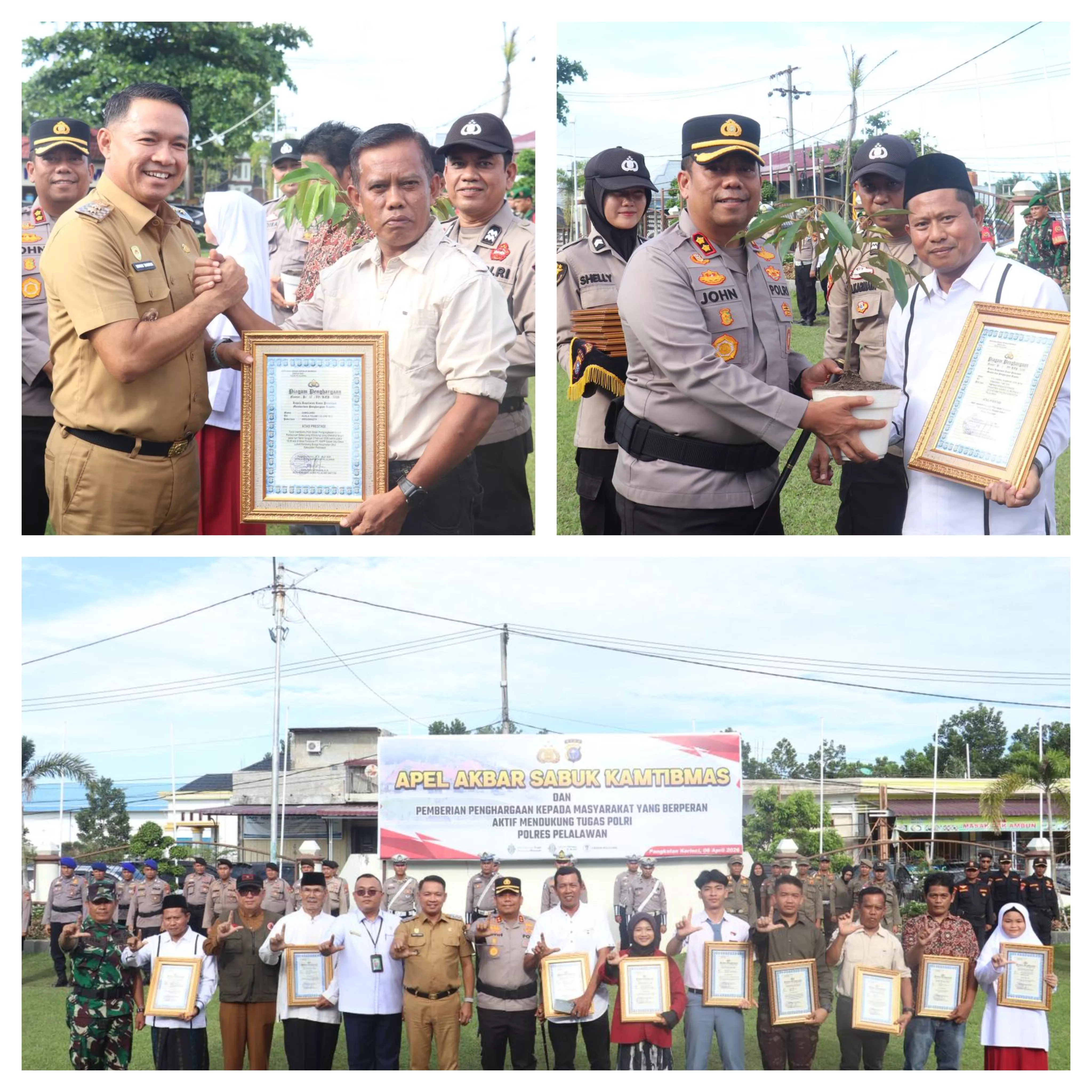 Apel Akbar Sabuk Kamtibmas Polres Pelalawan : Sinergi Polri dan Masyarakat untuk Keamanan Lingkungan