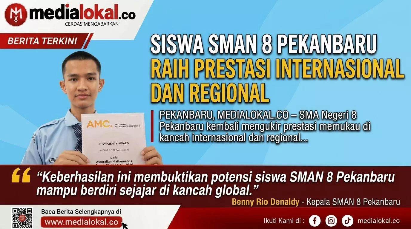Siswa SMAN 8 Pekanbaru Raih Prestasi Internasional dan Regional
